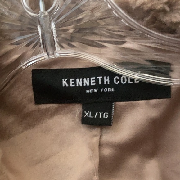 FINAL MARKDOWN Kenneth Cole faux fur coat xl - Picture 4 of 7